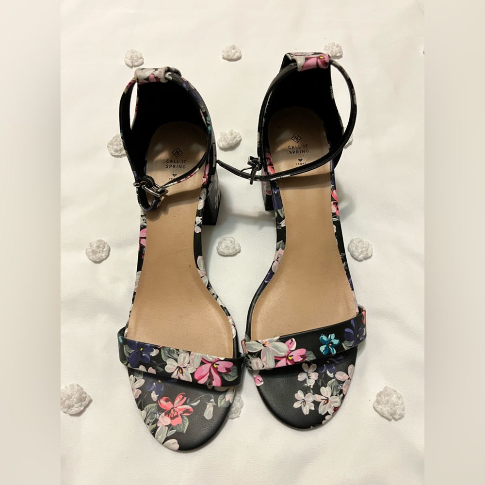 Call It Spring Floral Heels